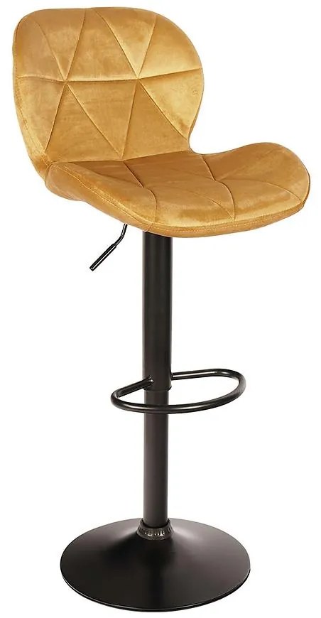 Barová Stolička Zoya zlatá welur