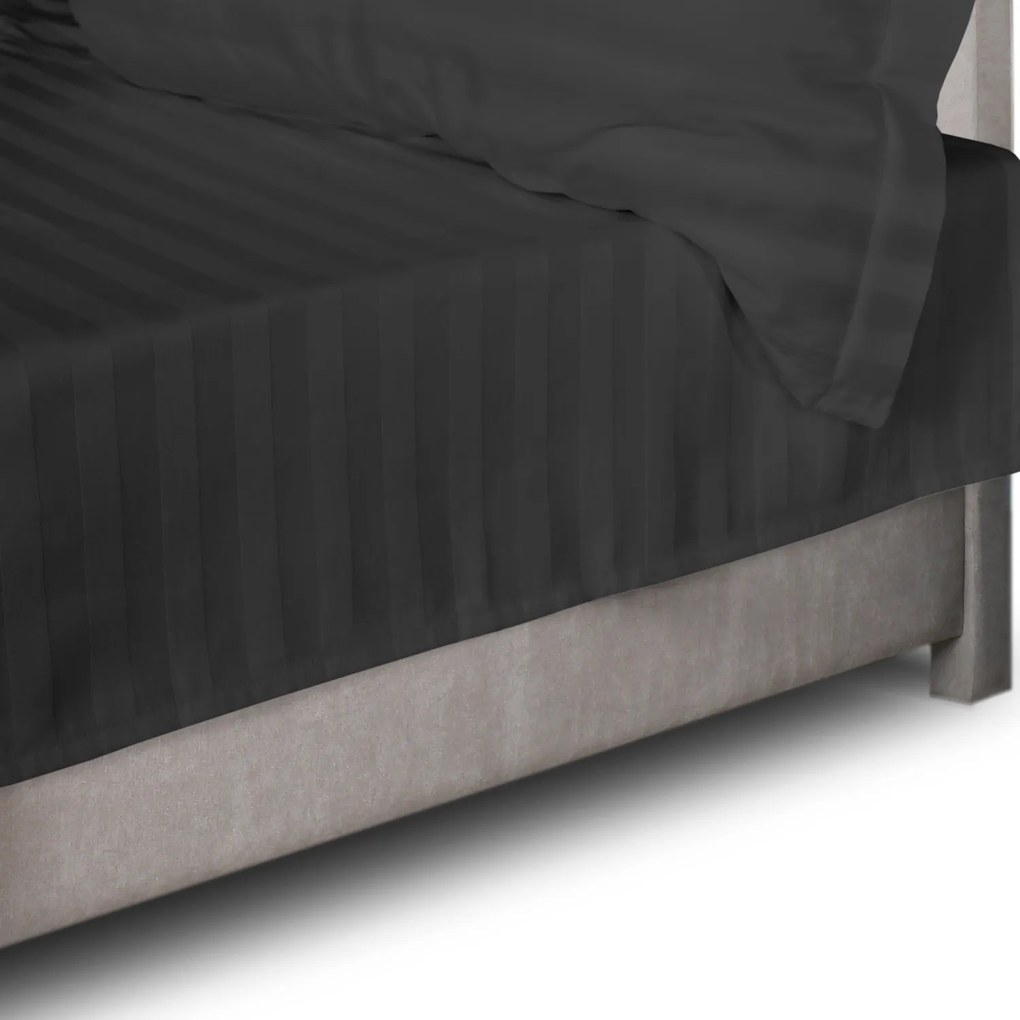 BAMBUSOVÉ PRESTIERADLO STRIPE 160X240 CM ČIERNE