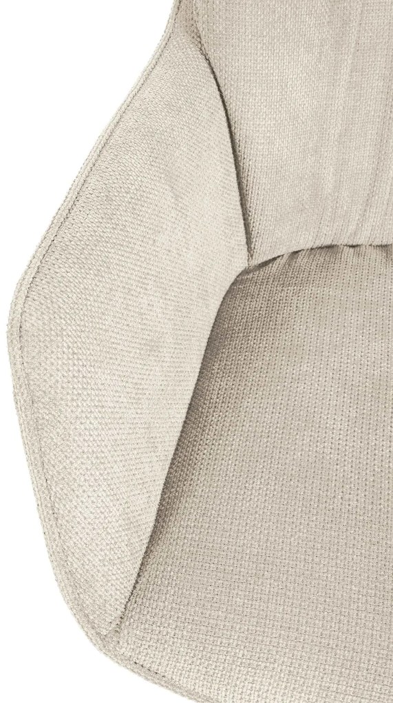 Jedálenská stolička Jules - látka - Krémová