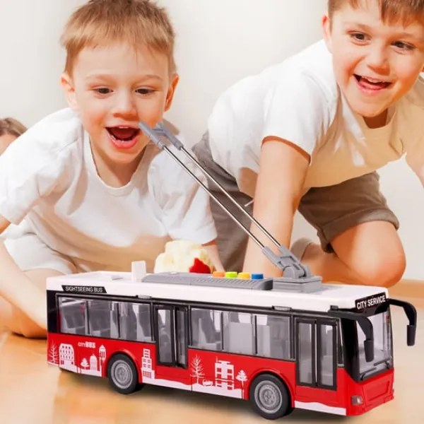 Trolejbus interaktivní městský autobus s pohonem 1:16 otevírání dveří
