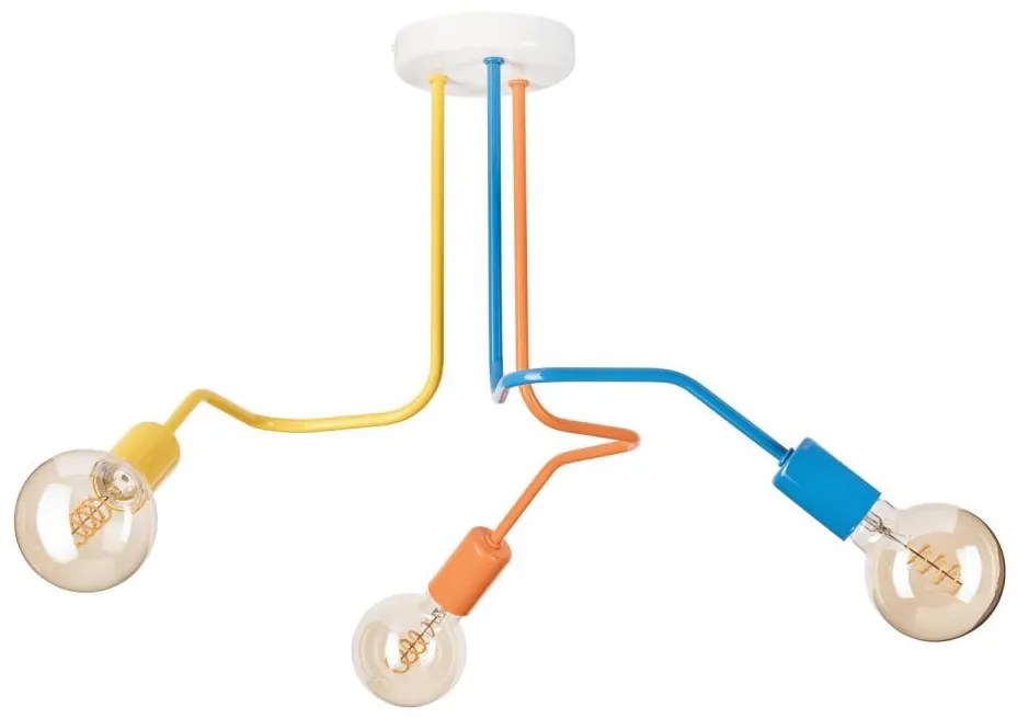 Prisadený luster MATYLDA 3xE27/60W/230V pestrofarebná