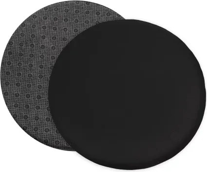 Podsedák na stoličky antracitový 38 cm, imitácia kože%