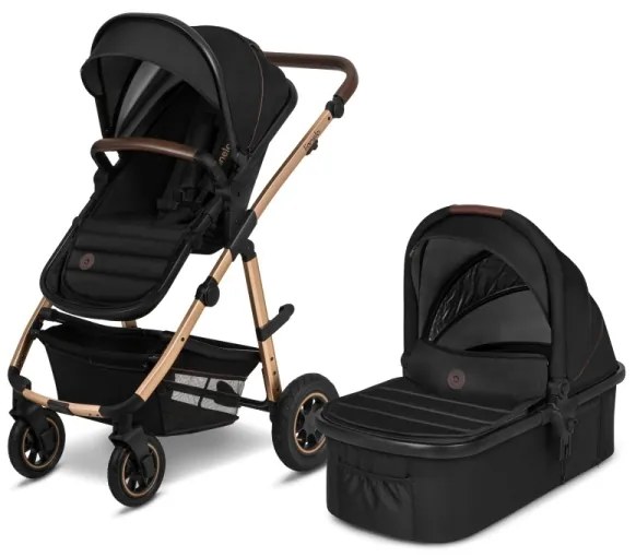 Lionelo - Kombinovaný kočík 2v1 AMBER Black Onyx
