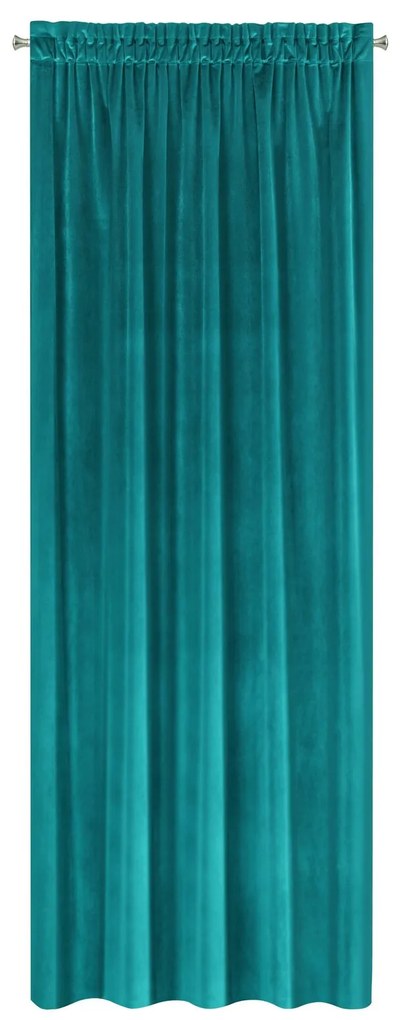 ZATEMŇOVACÍ ZÁVES NA PÁSKE SAMANTA 140X270 CM TYRKYSOVÁ