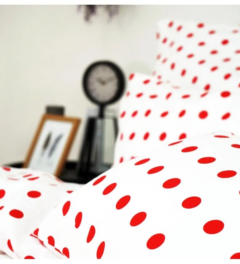 Obliečky Rím červené EMI, Predĺžený set jednolôžko obsahuje 1x 140x220 + 1x 70x90