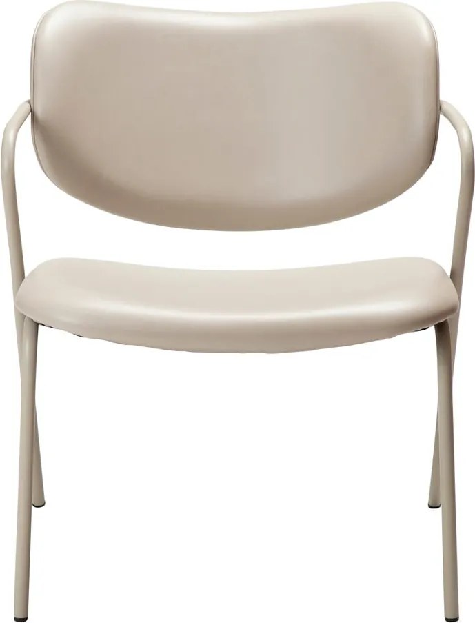 Béžové kreslo z imitácie kože Zed – DAN-FORM Denmark