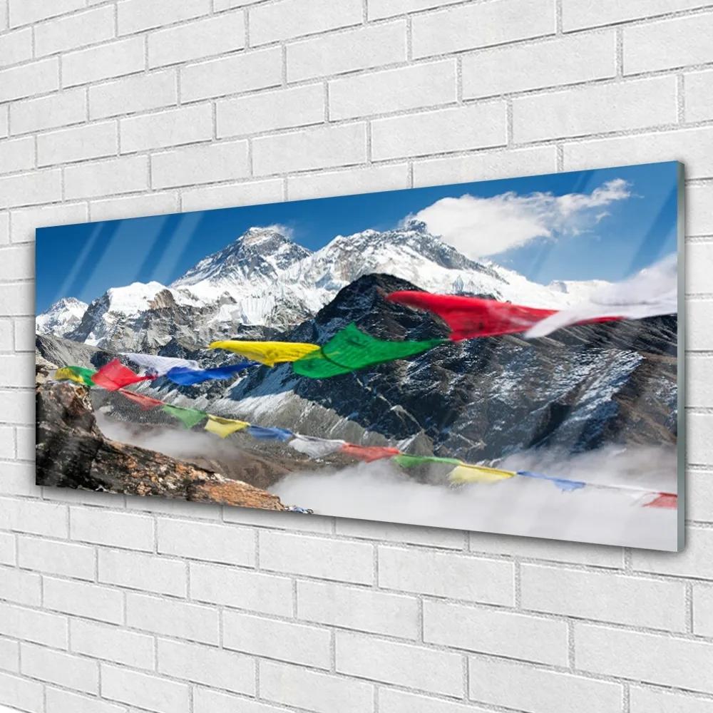 Obraz na akrylátovom skle Hory krajina 125x50 cm