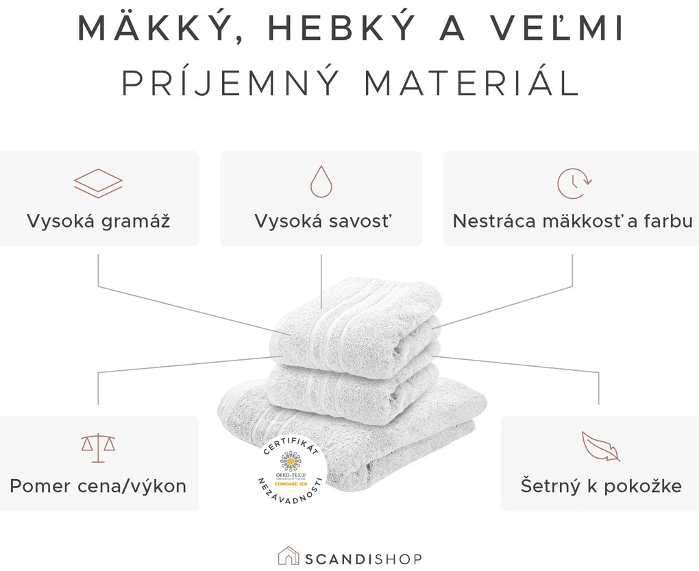 Uterák Comfort 50 x 100 cm oranžový, 100% bavlna