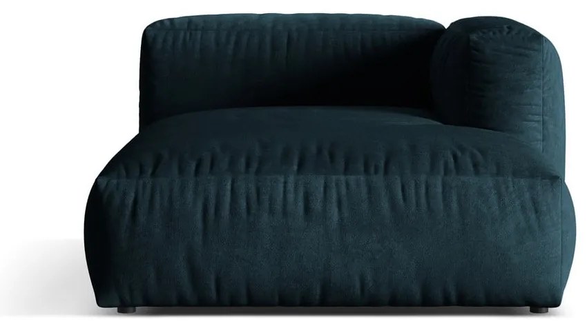 Tmavomodrý zamatový modul pohovky (pravý roh) Martina – Micadoni