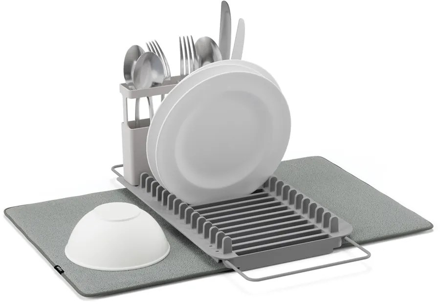 Odkapávač nádobí Umbra UDRY OVER THE SINK 57x51cm šedý