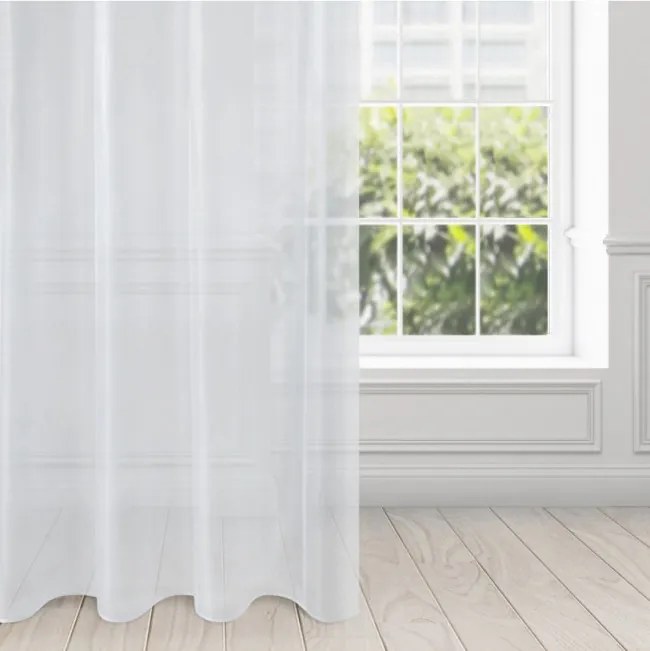 Hotová záclona ALEXA biela - na priechodkách