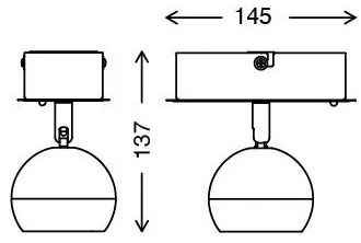 Briloner 2040-012 - LED RGB Stmievateľné bodové svietidlo 1xLED/3,3W/230V + DO