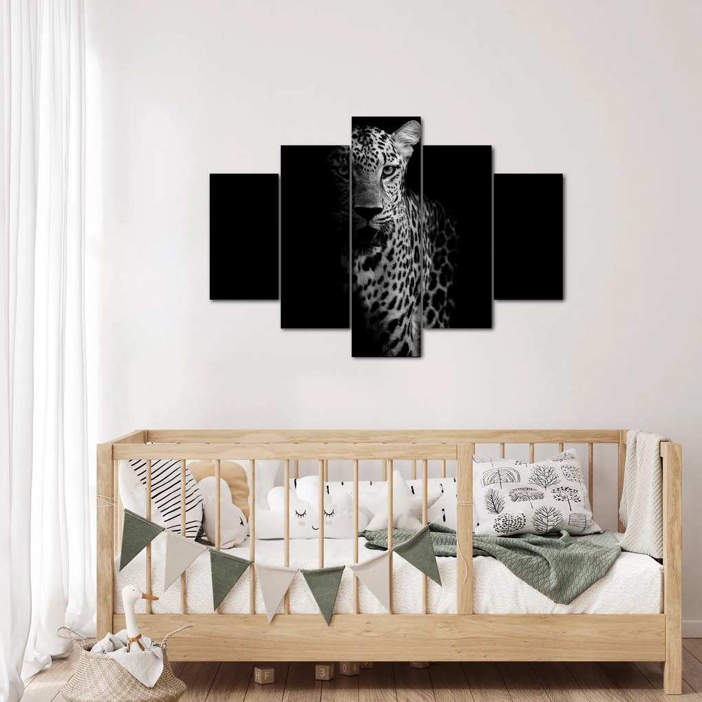 Obraz - Portrét leoparda (150x105 cm)