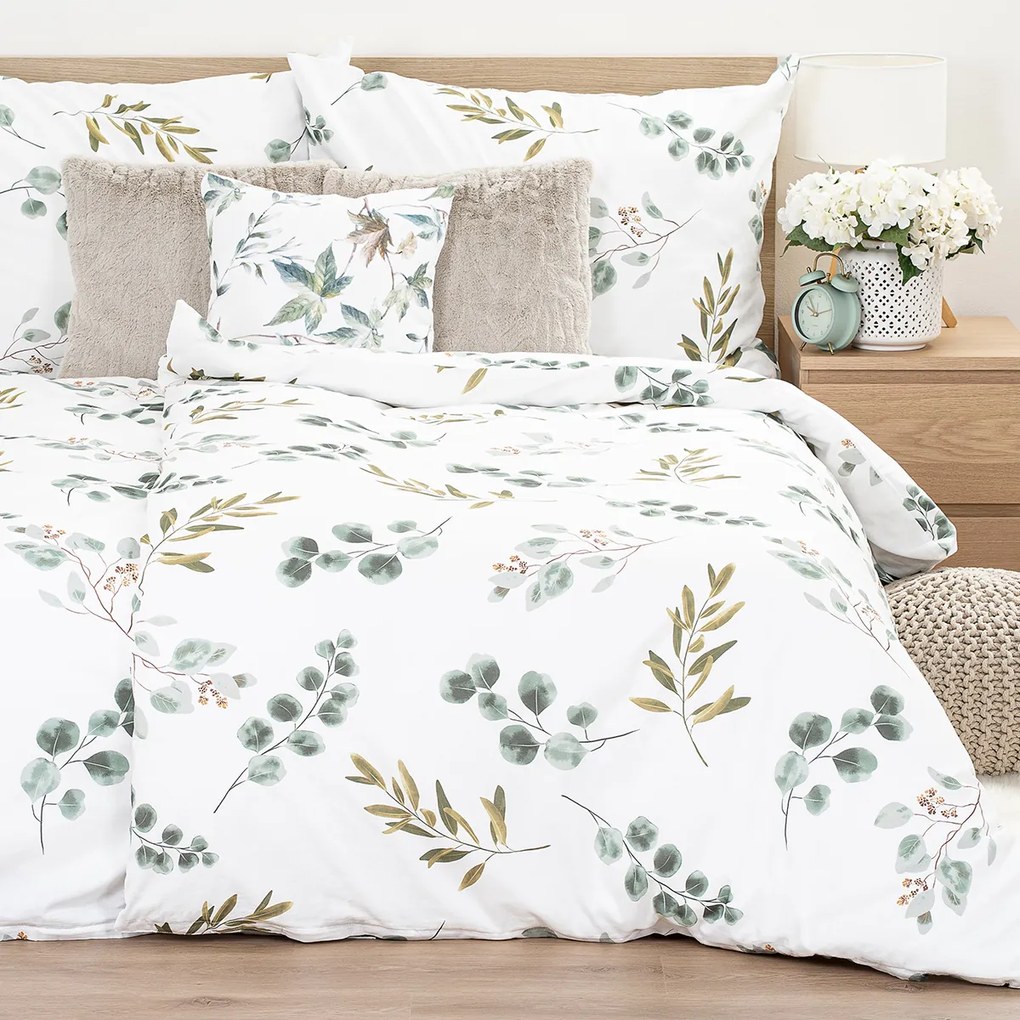 4Home Bavlnené obliečky Eukalyptus, 160 x 200 cm, 70 x 80 cm