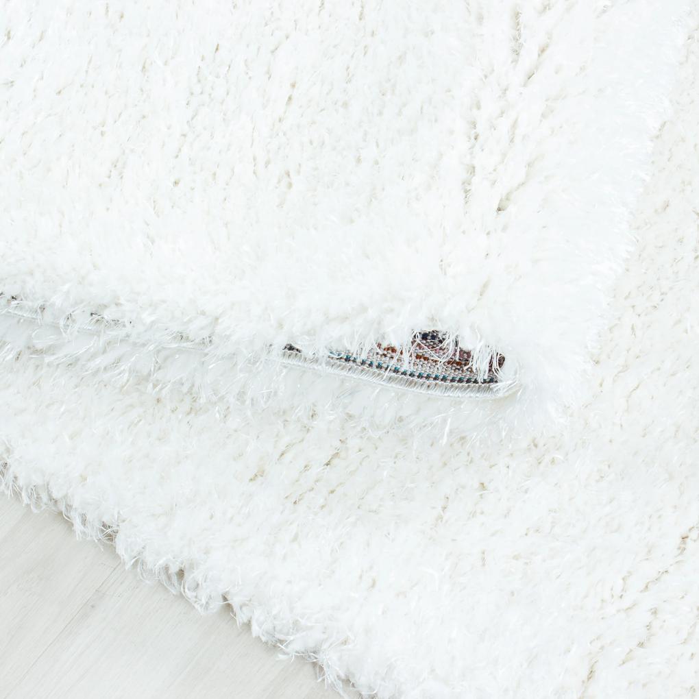 Ayyildiz Kusový koberec BRILLIANT 4200, Okrúhly, Snehová Biela Rozmer koberca: 120 cm KRUH