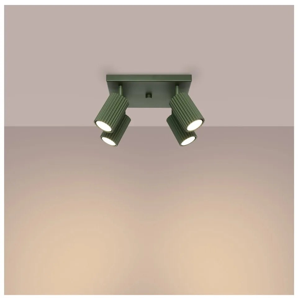 Zelené bodové svietidlo 25x25 cm Gleam – Sollux