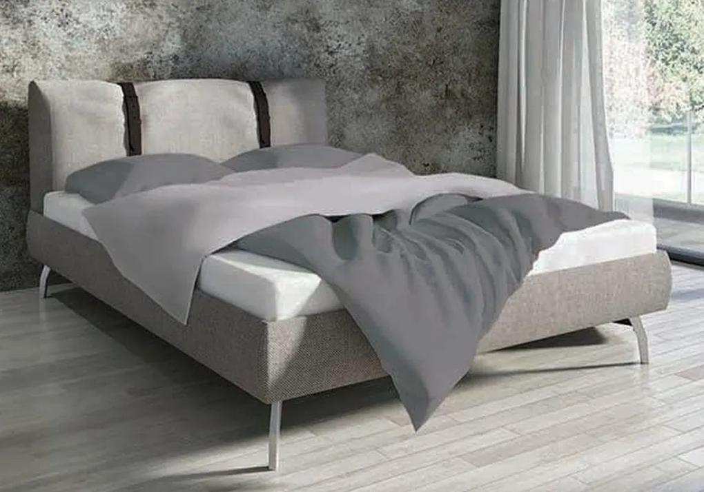 Bavlnené obojstranné posteľné obliečky šedej farby