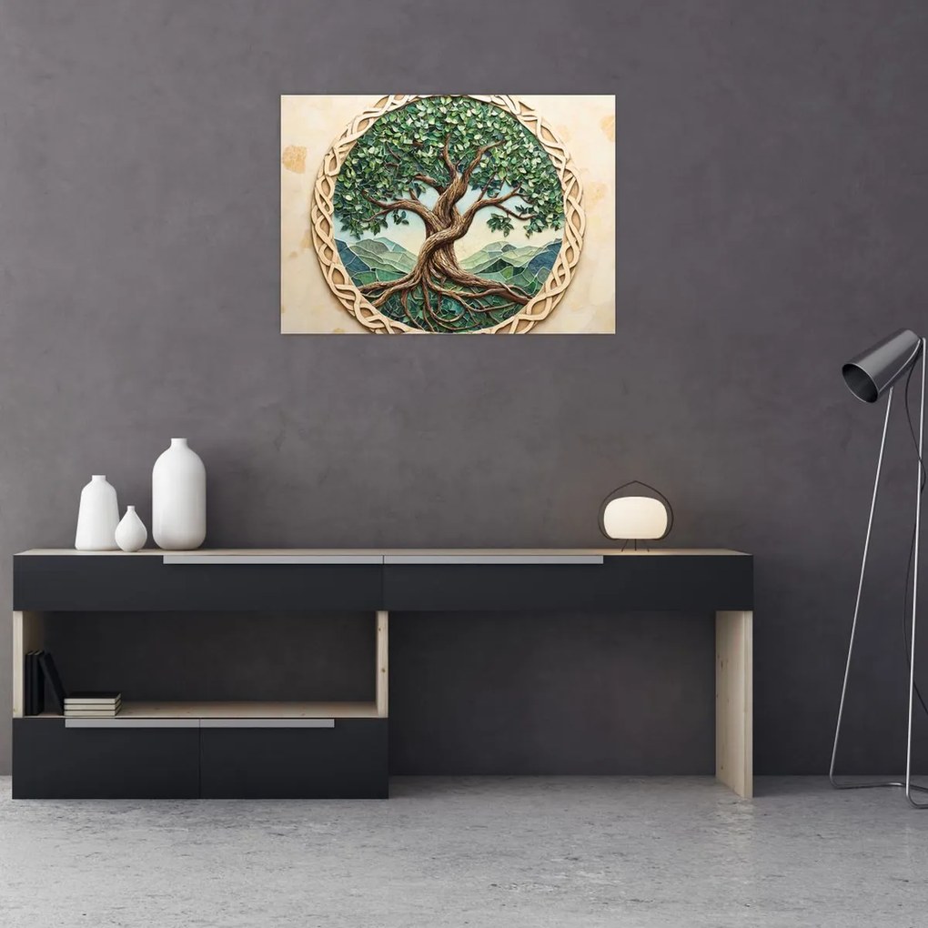 Obraz – Prepletený strom života (70x50 cm)
