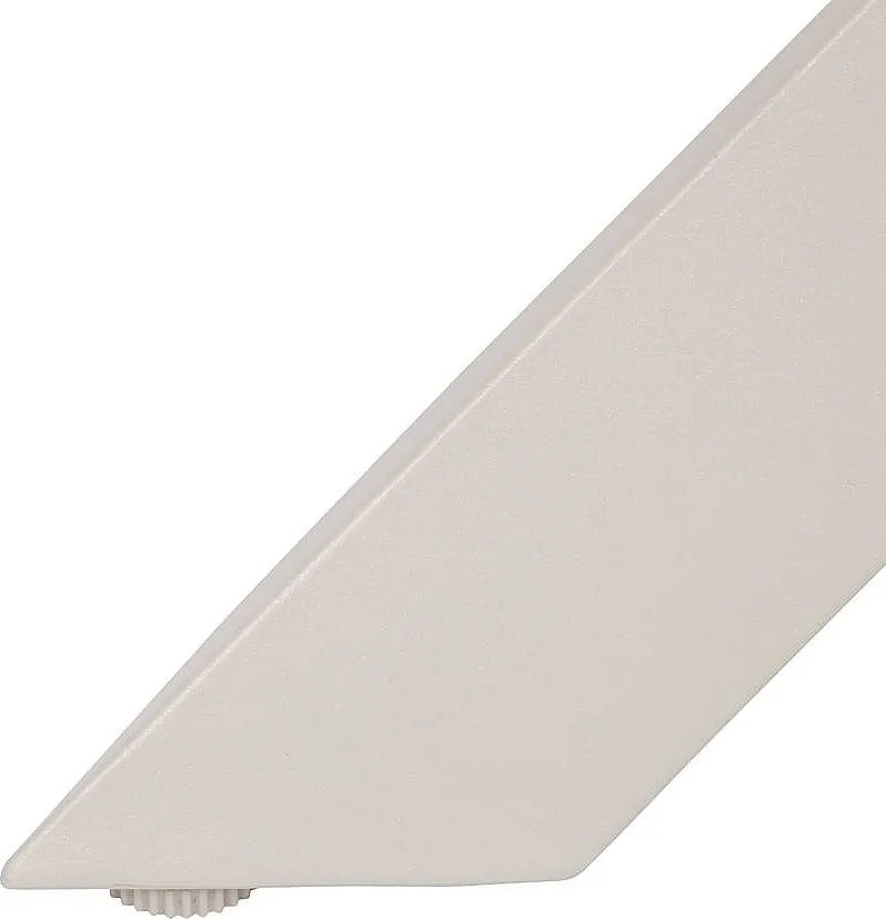Hliníkový jedálenský stôl ORIENT ø 130 cm (ivory)