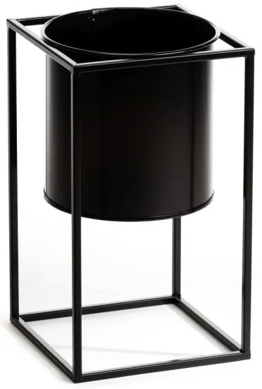 Stojan na kvety RING 40x23 cm čierna