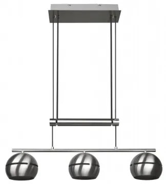 Trio - Luster na lanku FLETCHER 3xE14/40W/230V matný chróm