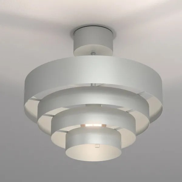 Prisadený luster RINGS 1xE27/15W/230V chróm