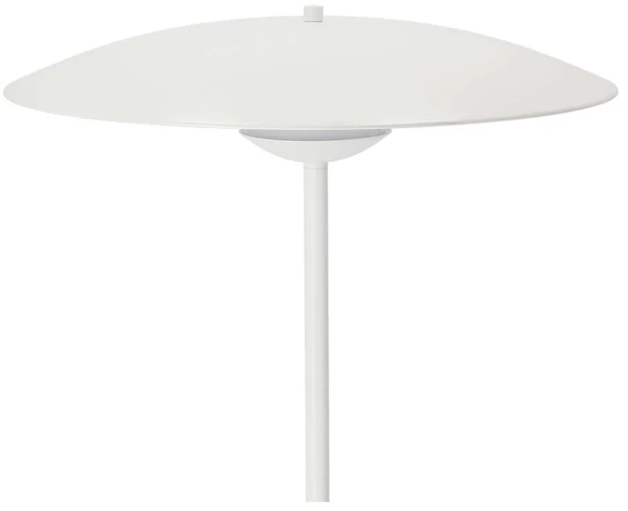 Biela LED stojacia lampa s kovovým tienidlom (výška 140 cm) Lund – Candellux Lighting