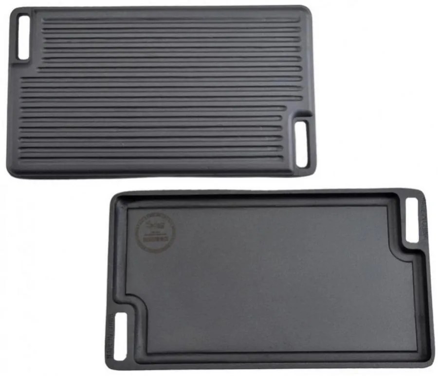 Platňa grilovacia 45x25x2 cm liatinová so žliabkom