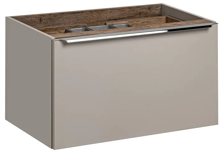 Závesná skrinka pod umývadlo Santa Fe 80 cm sivá