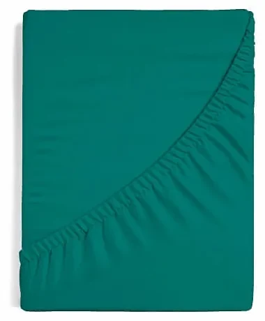 Strečové prestieradlo na posteľ - Petrol Jersey s elastanom 160/200/40
