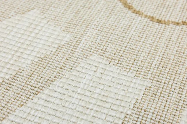 Detský obojstranný koberec BRUSSELS 206023/10820 béžový / krémový kruh