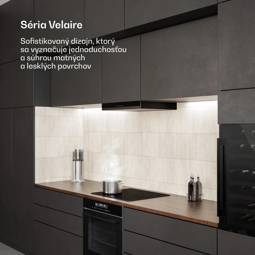 Klarstein Velaire indukčná varná doska, elegantná, minimalistická, výkonná, 4 varné zóny, 7000 W, 60 cm