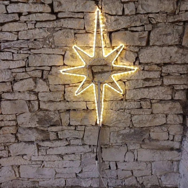 DECOLED LED svetlo na vrchole stromu, 80 x 120 cm, teplá biela