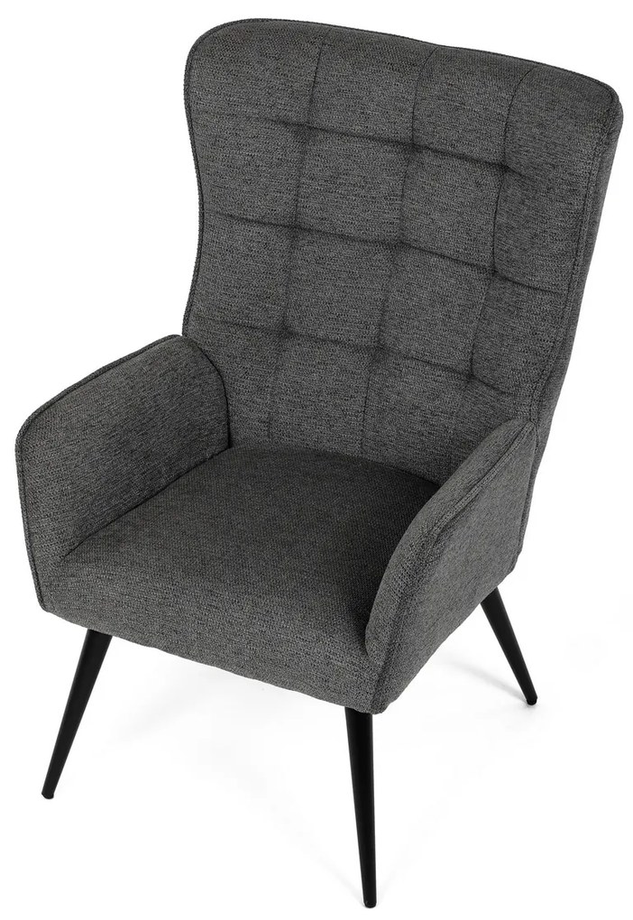 Relaxačné kreslo 315 GREY2, tmavošedé