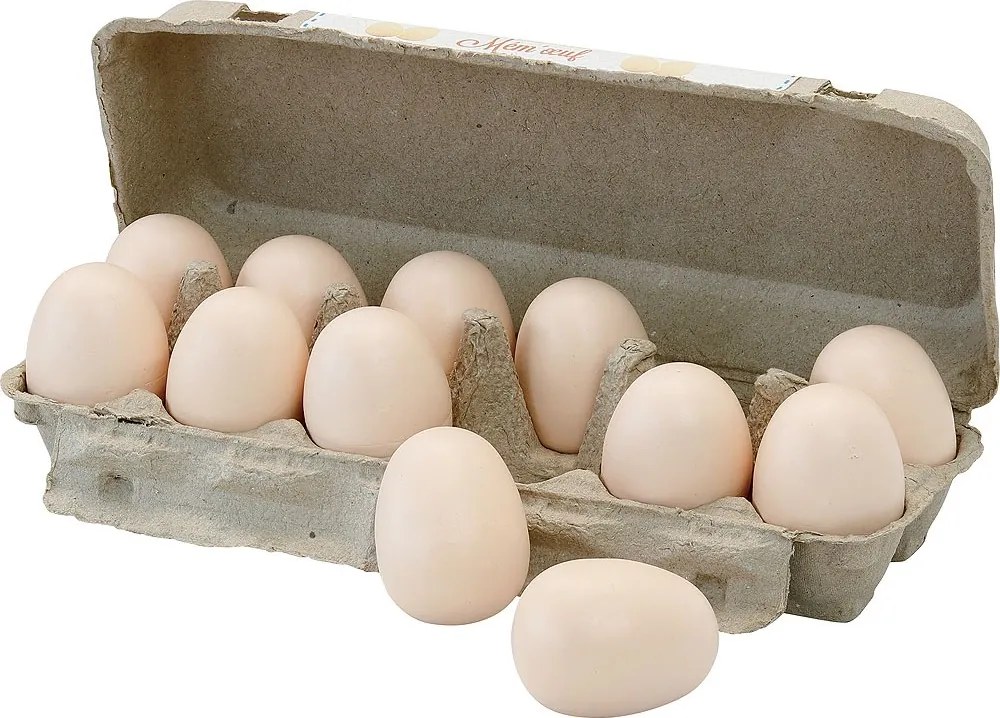 Dřevěné zvukové pexeso EGGS hnědé