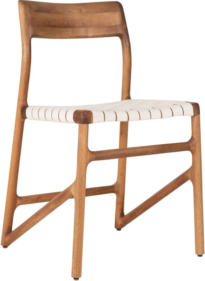 Biela/hnedá jedálenská stolička Fawn – Gazzda