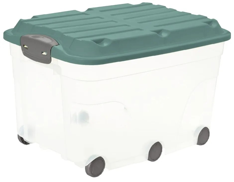 Plastový úložný box s vekom Roller - Rotho
