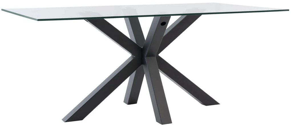 Stôl madie 180 x 100 cm čierny MUZZA