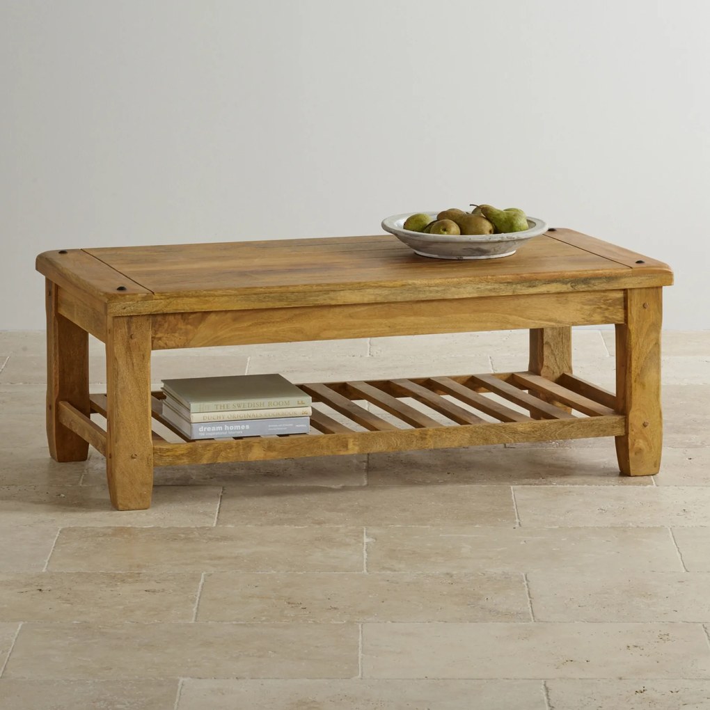 furniture-nabytek.cz - Veľký konferenčný stolík z dreva mango 110x45x60