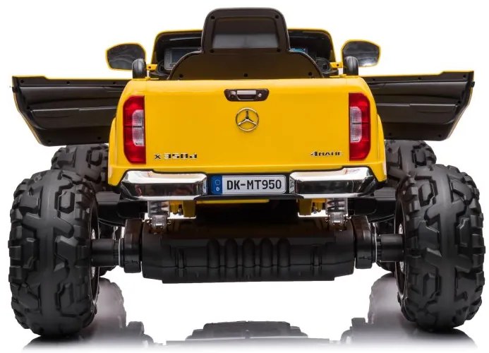 LEAN CARS ELEKTRICKÉ AUTÍČKO MERCEDES DK-MT950 4x4 LAKOVANÉ - ŽLTÉ - MOTOR 4x45W - BATÉRIA - 2x12V7Ah- 2022