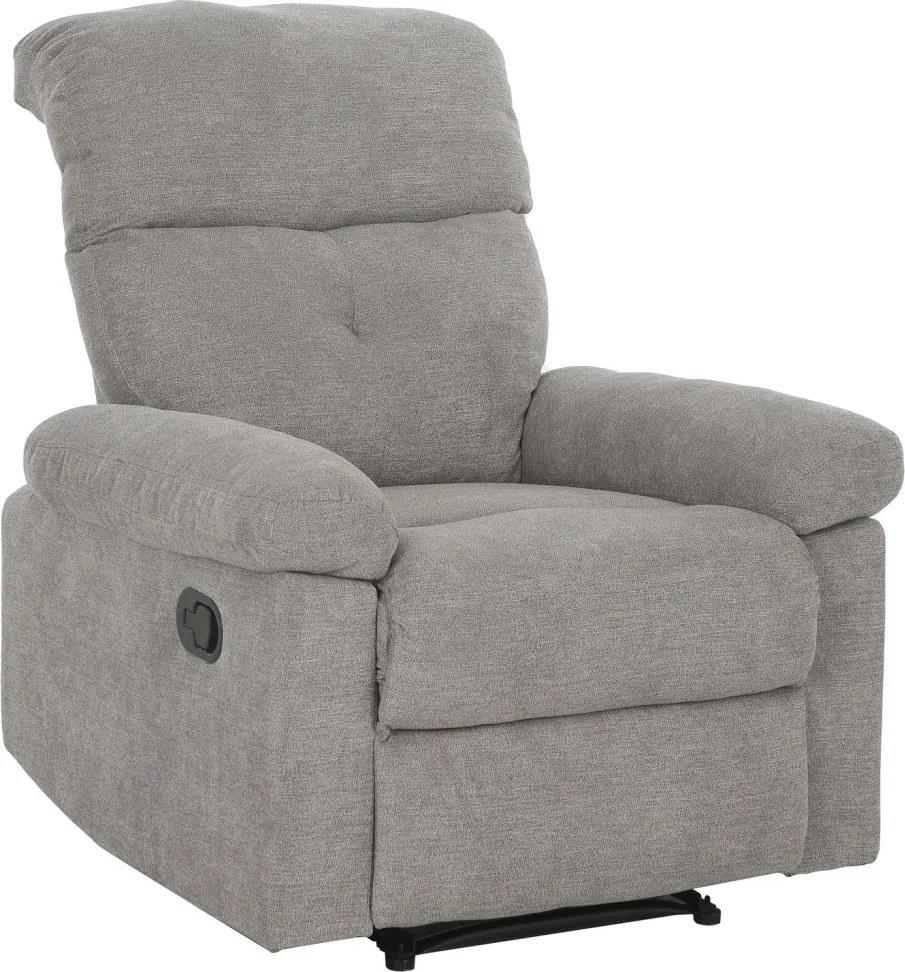 Kreslo Elza, šedá látka, s polohováním