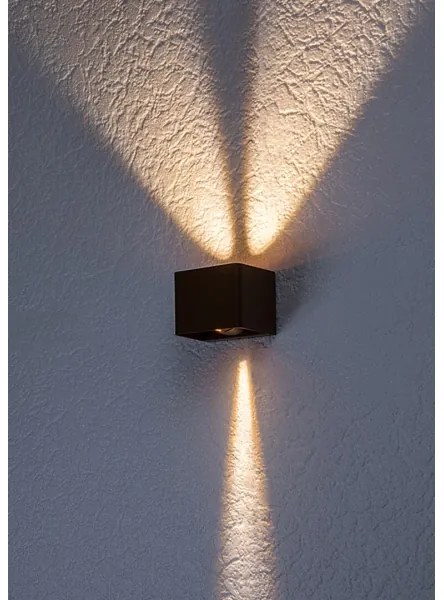 Rabalux 77169 - LED Vonkajšie nástenné svietidlo HALLSTATT LED/10W/230V IP54 hnedá