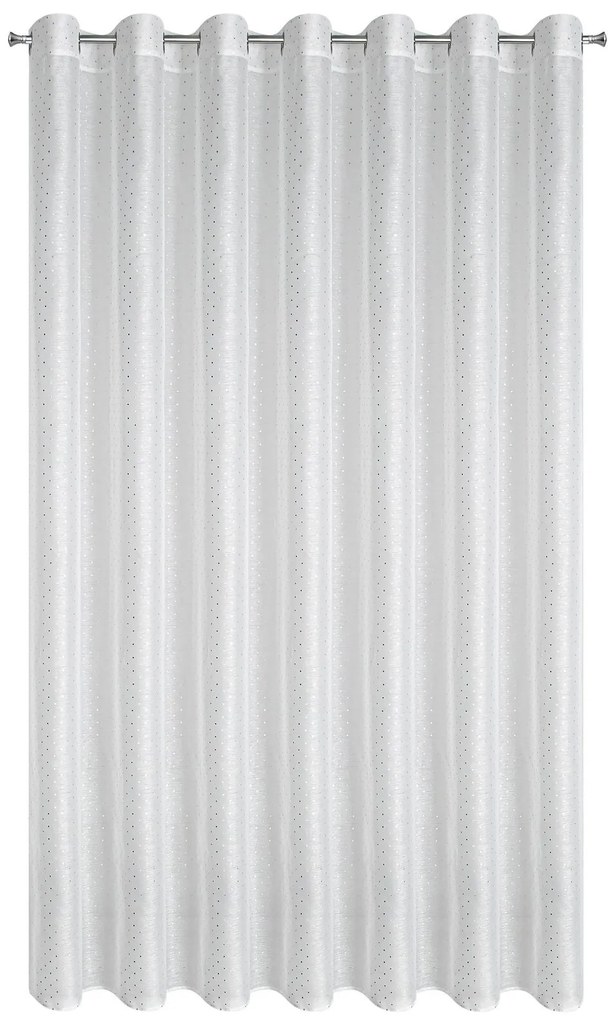 ZÁCLONA NA KRÚŽKOCH SIBEL 300X250 CM BIELA