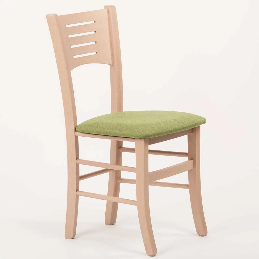 Stima Stolička VERONA s čalouněným sedákem Vyberte odtieň ->: Dub Sonoma, Vyberte látku ->: LUX Zelená 18