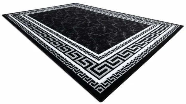 Koberec GLOSS 2813 87 styl, greek - čierny, sivý