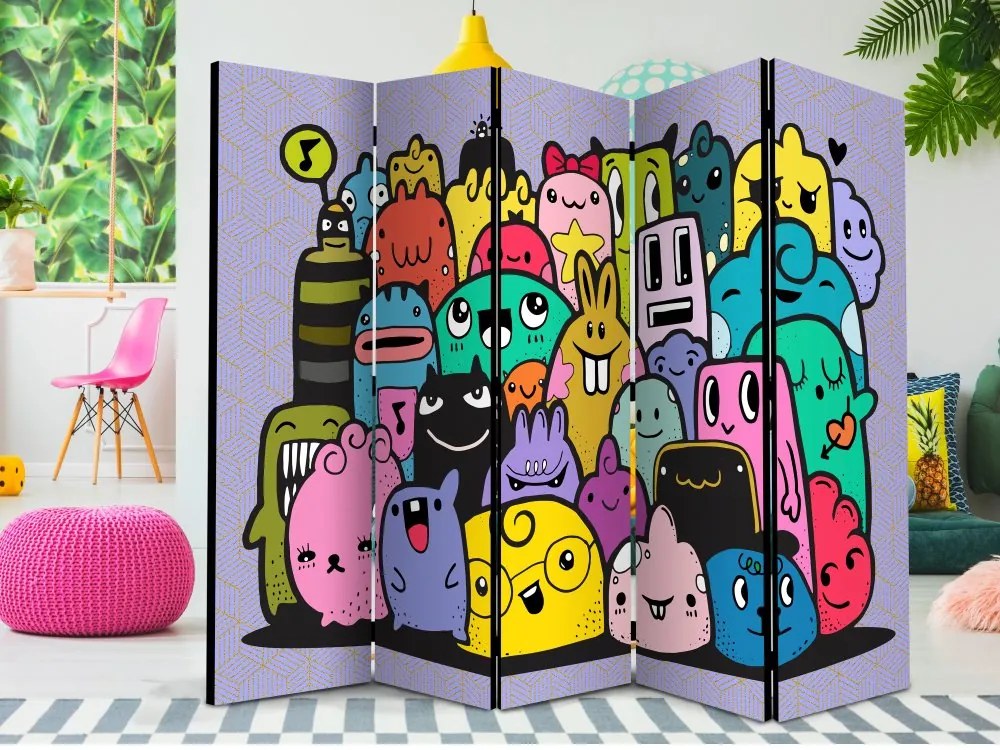 Artgeist Paraván - Monsters from 3rd C Grade II [Room Dividers]