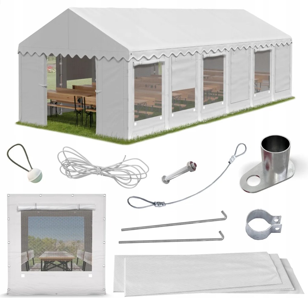 Párty stan 6x12 m Skladový Das 240 S