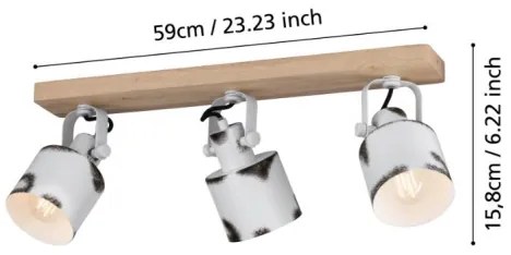 Eglo 43923 - Bodové svietidlo KILBURN 3xE27/40W/230V