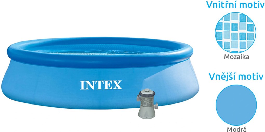 Intex | Bazén Tampa 3,05x0,76 m s kartušovou filtráciou | 10340014