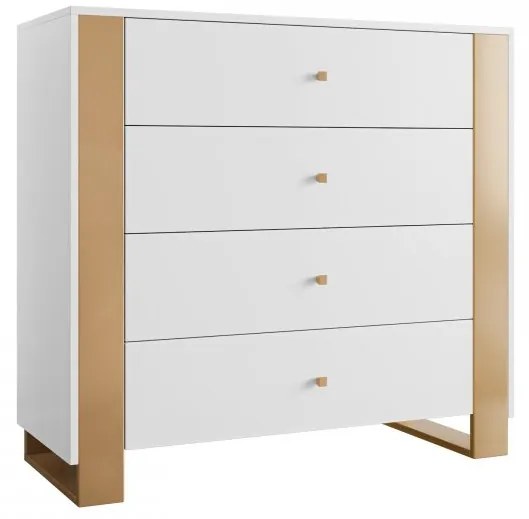 Komoda Nalker 4SZ, Farby: biela
